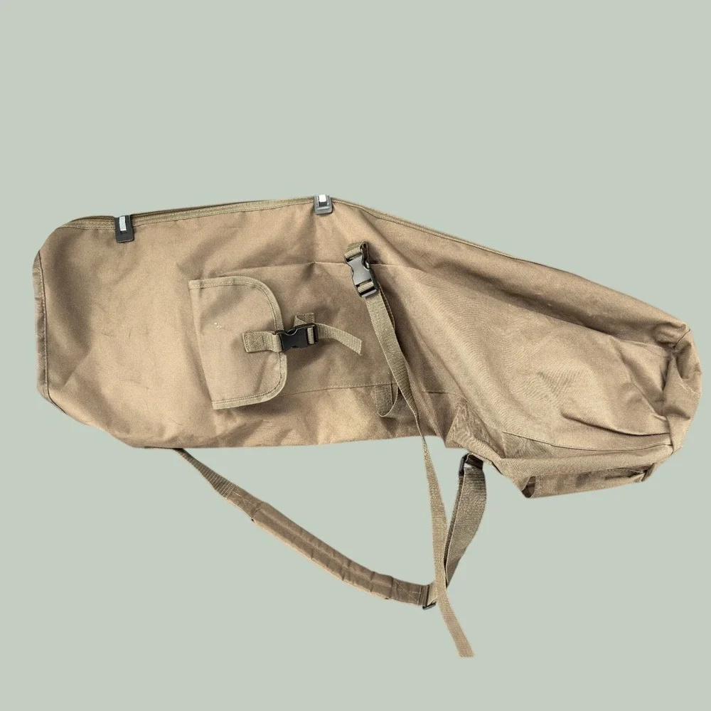 Tactical Rifle Scabbard Bag Men 34in Coyote Tan Canvas Tactical Strap